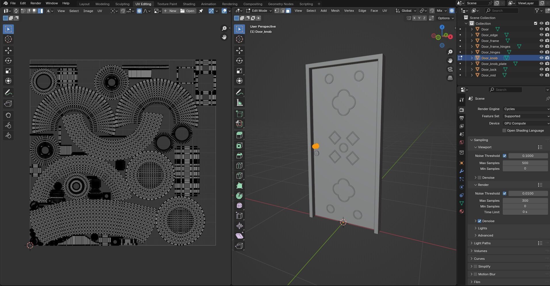 Door CG7 3D model_15