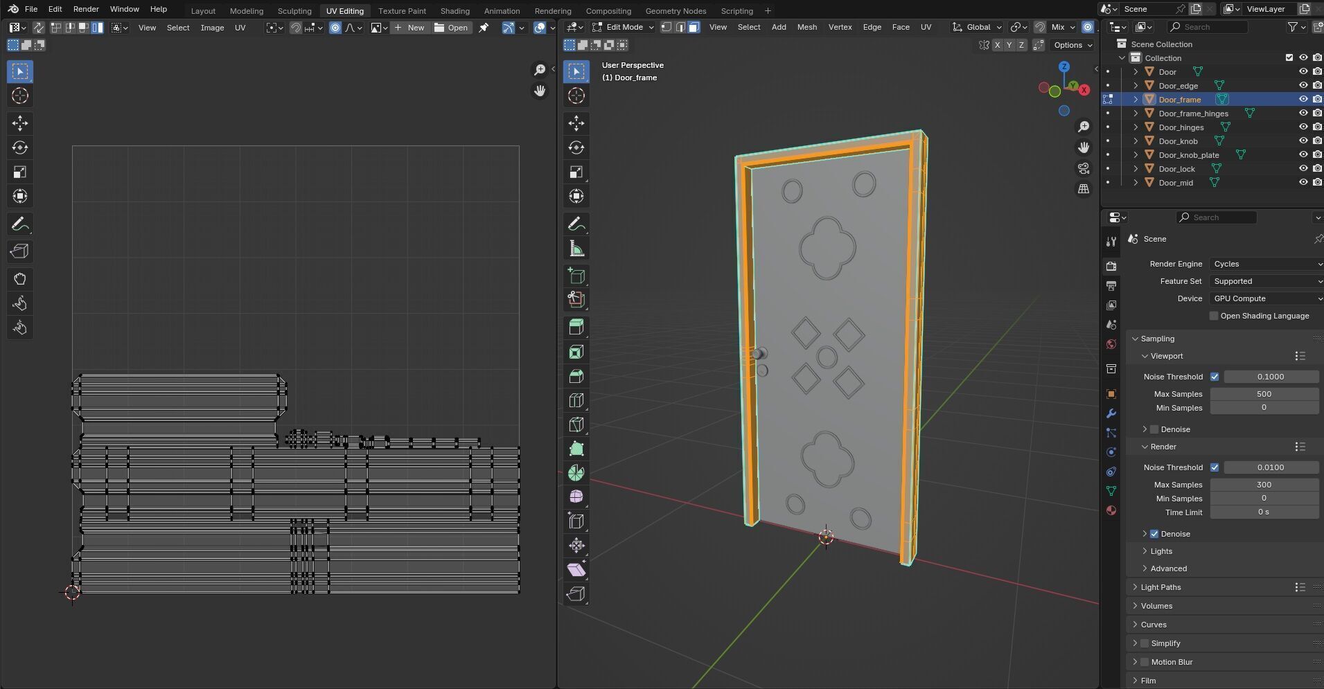 Door CG7 3D model_13