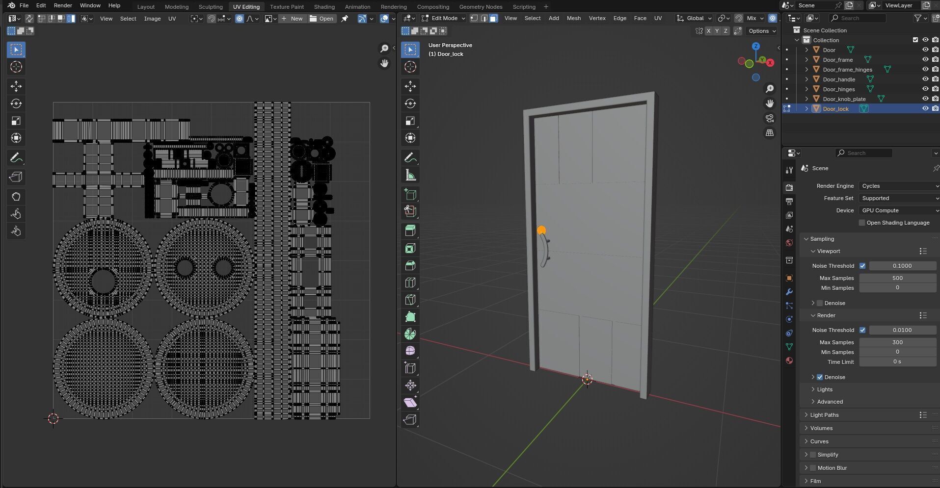 Door CG8 3D model_16