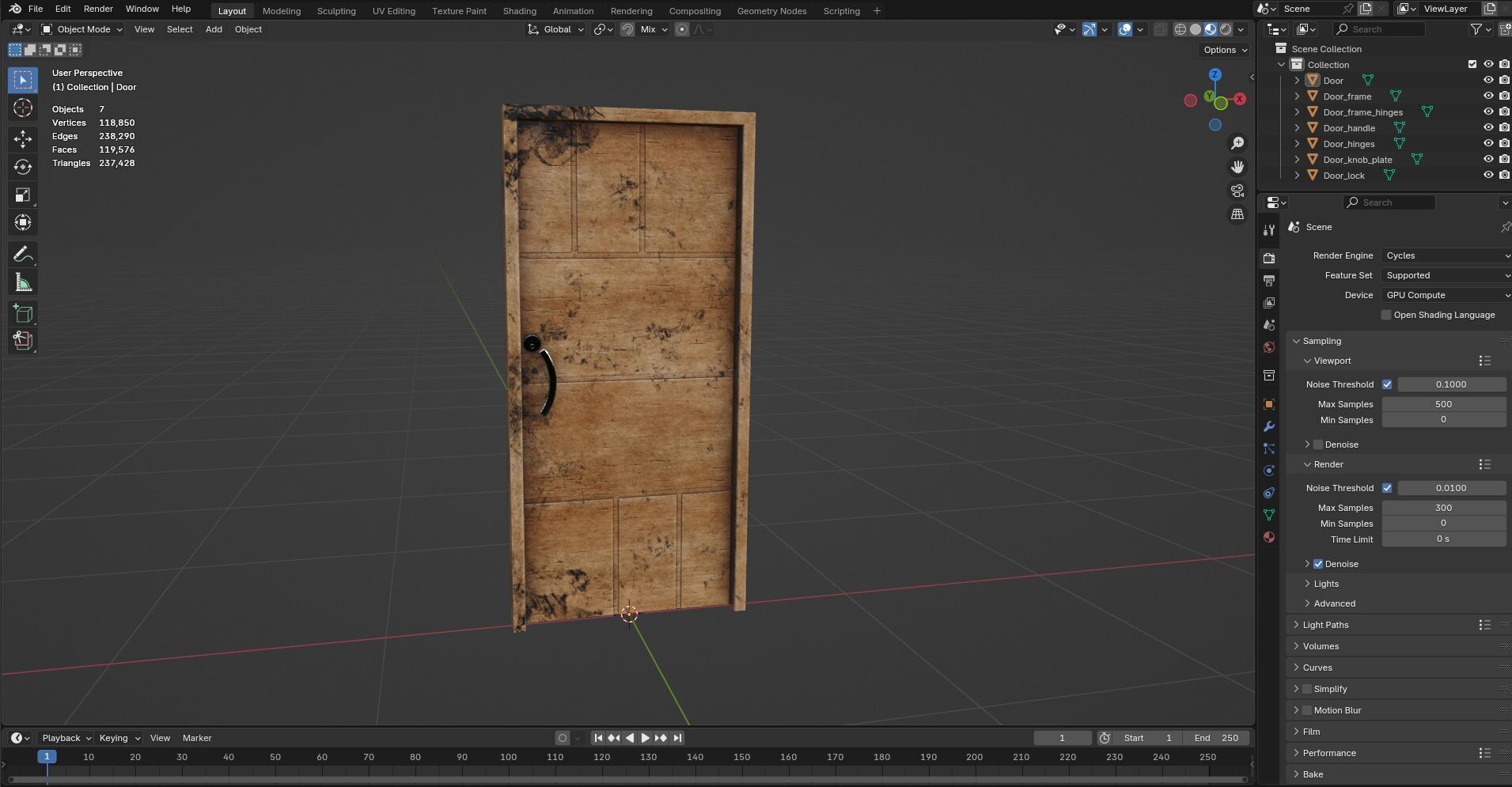 Door CG8 3D model_12