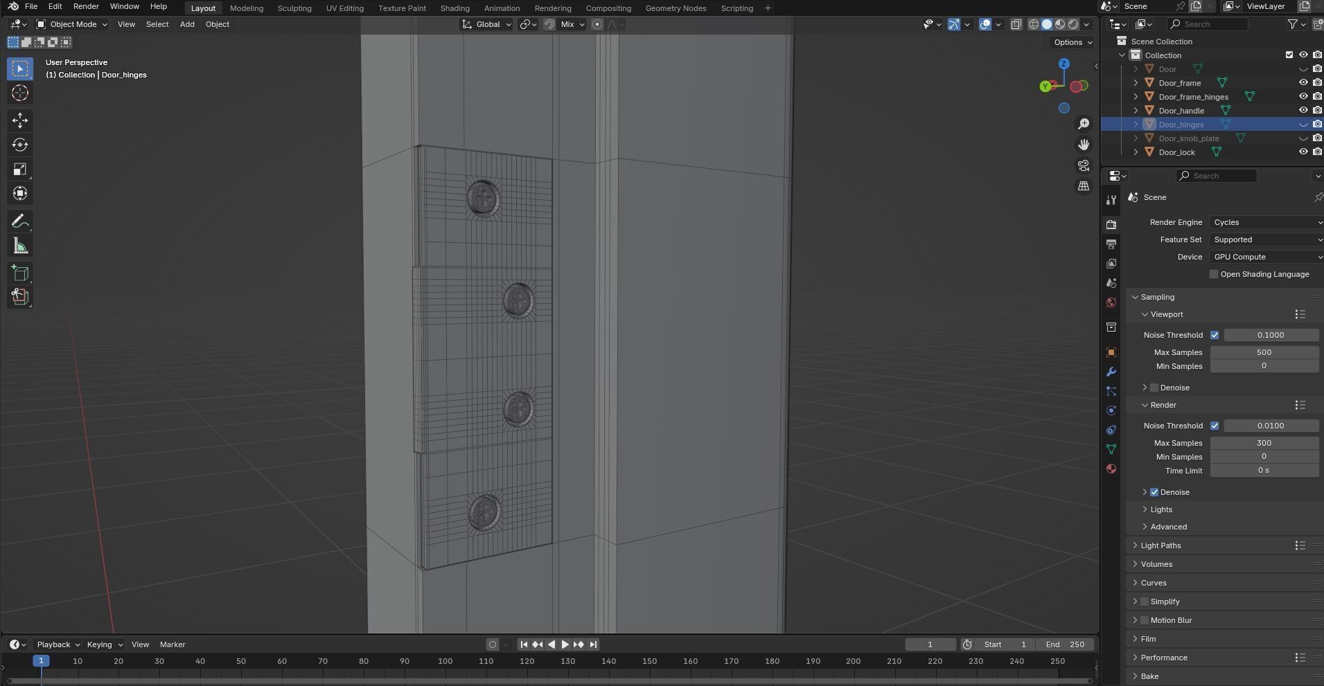 Door CG8 3D model_8
