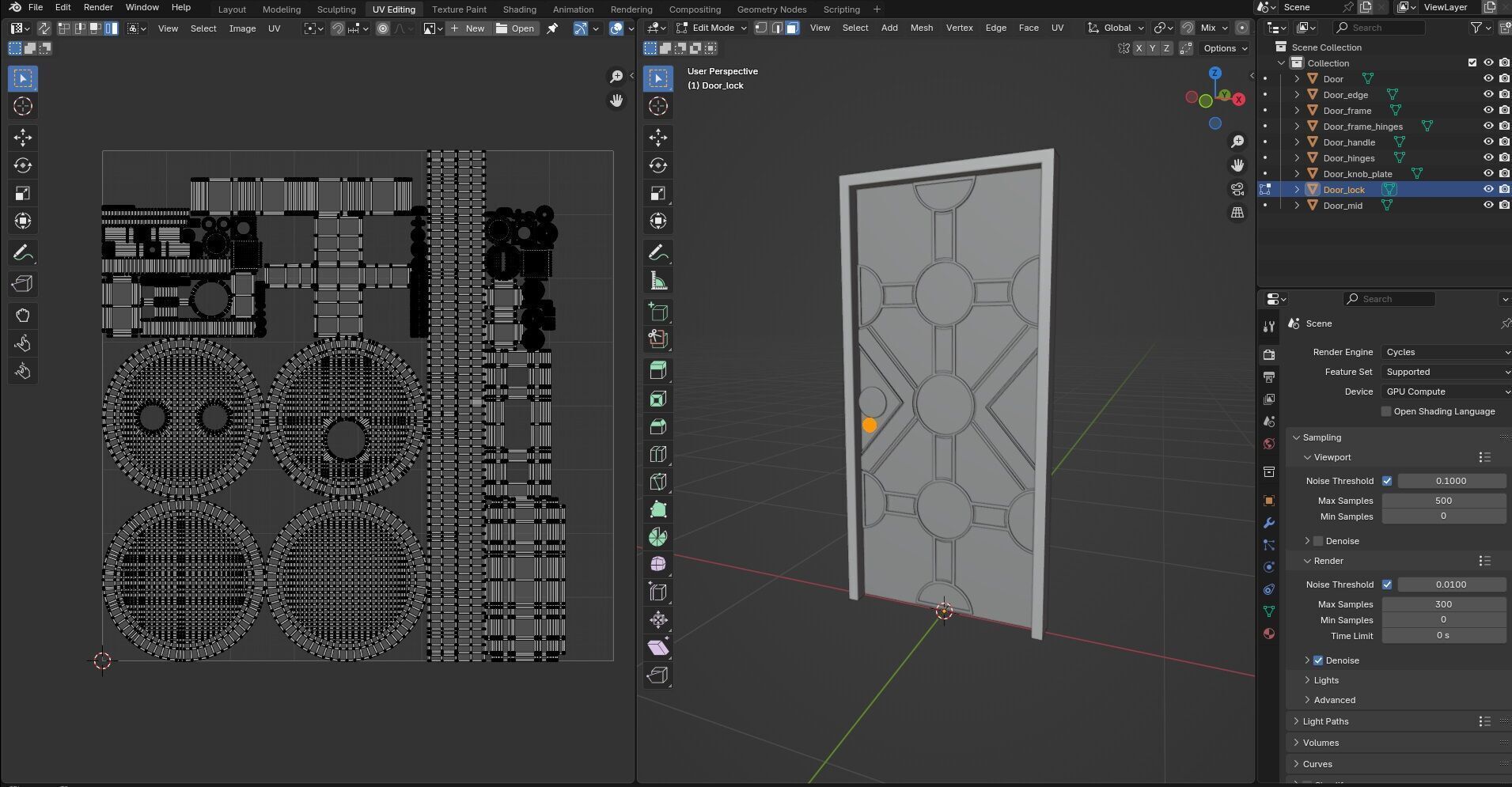 Door CG13 3D model_16