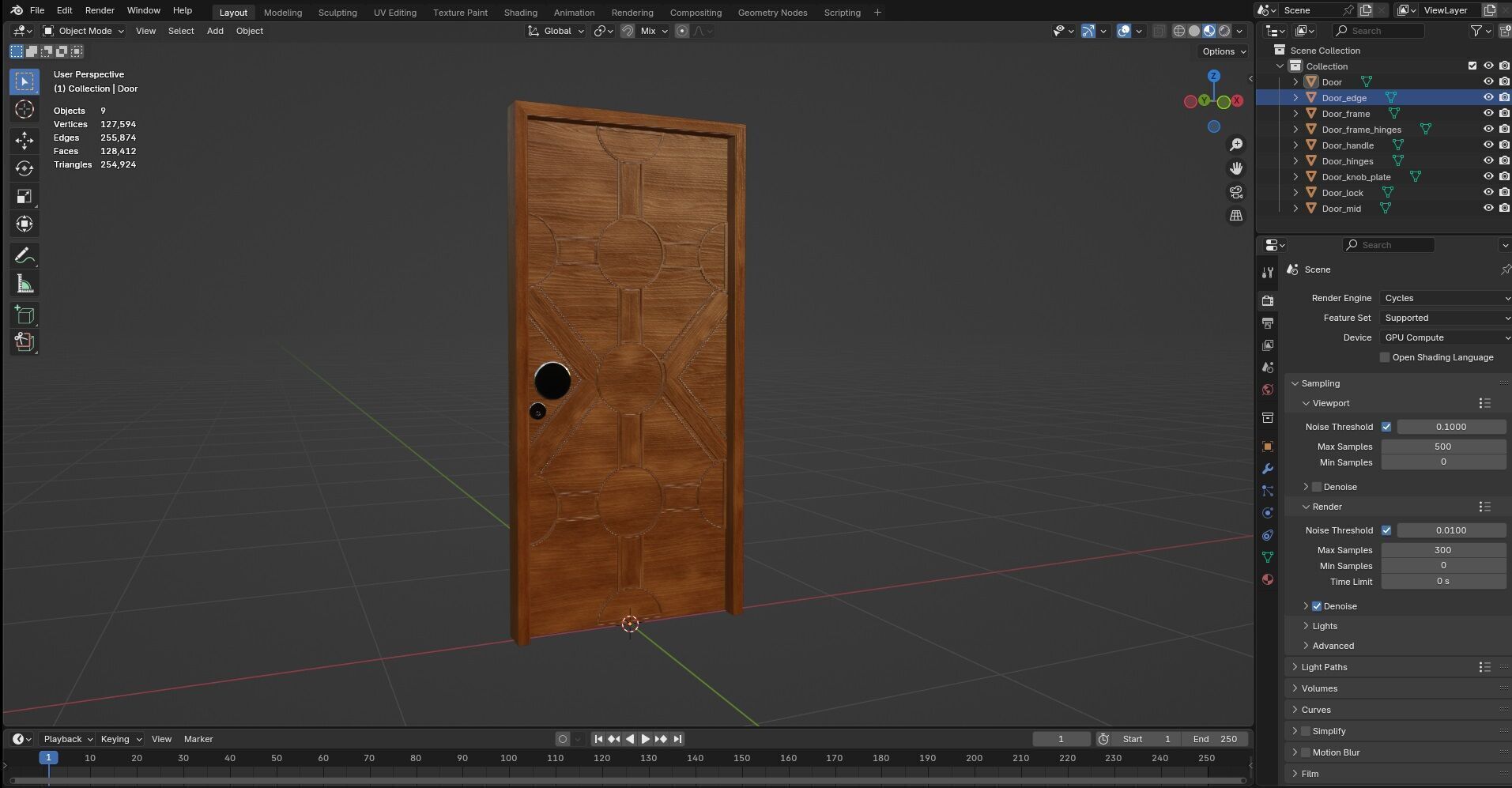 Door CG13 3D model_12