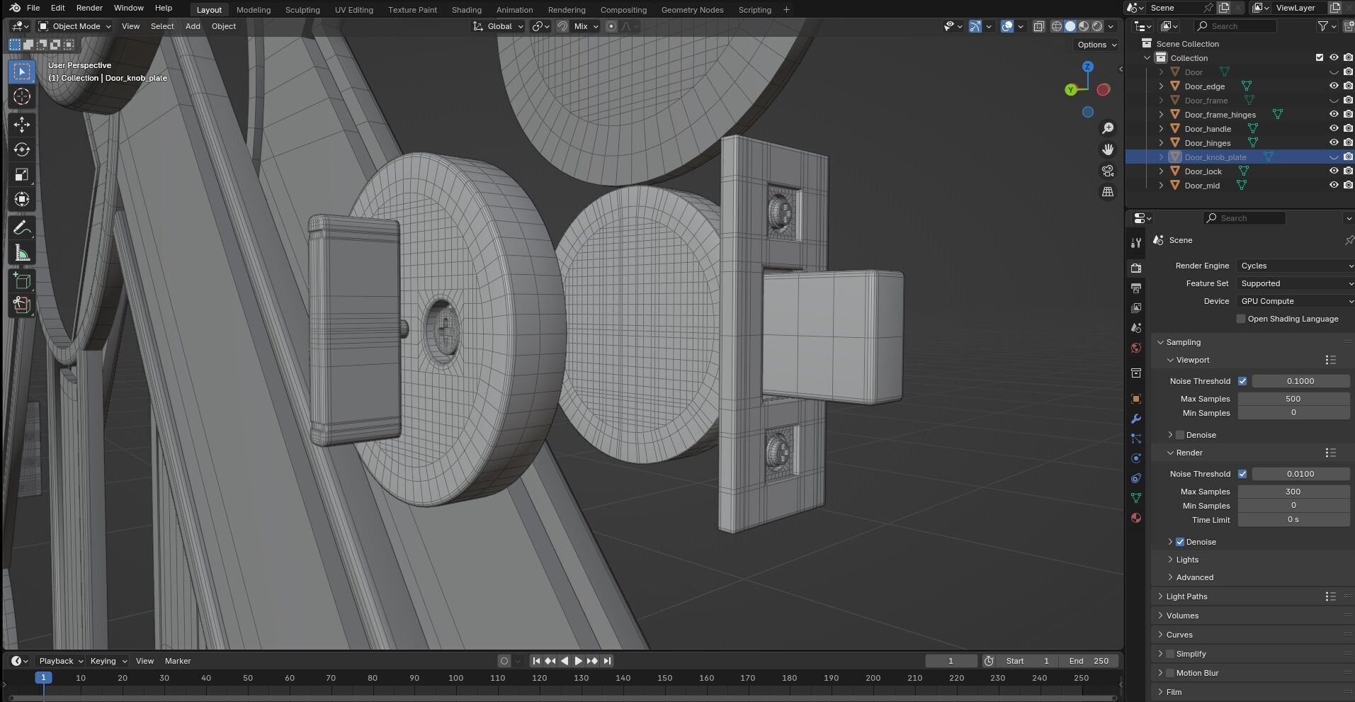 Door CG13 3D model_7
