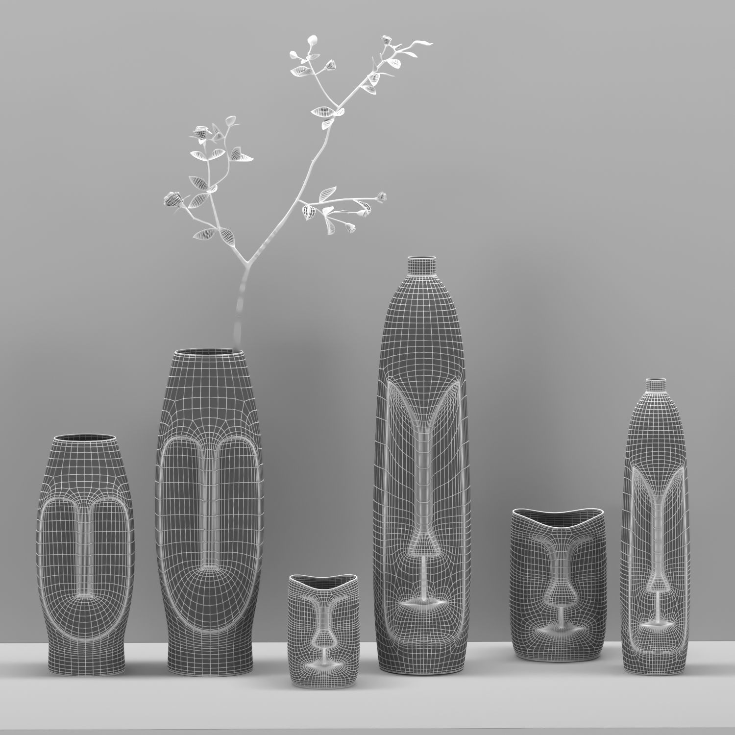 Decor vases 3D model_4