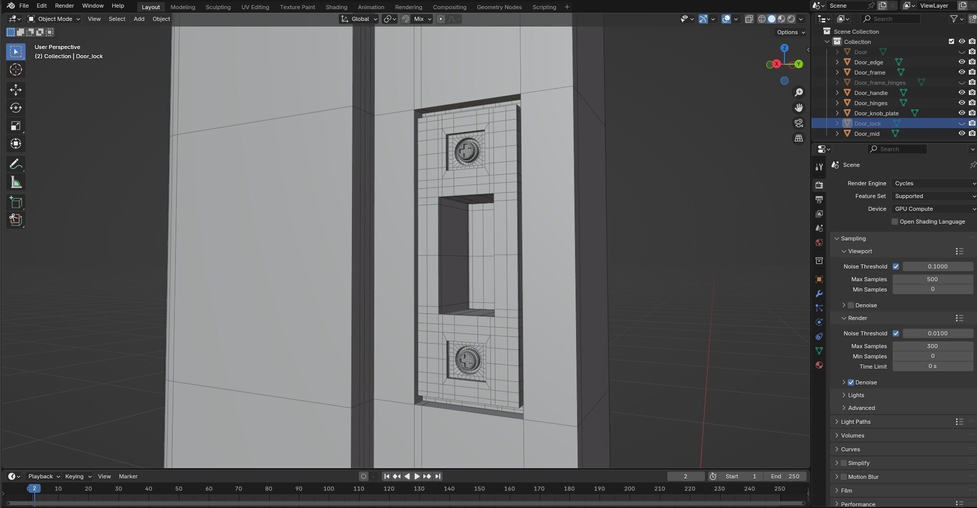 Door CG16 3D model_10