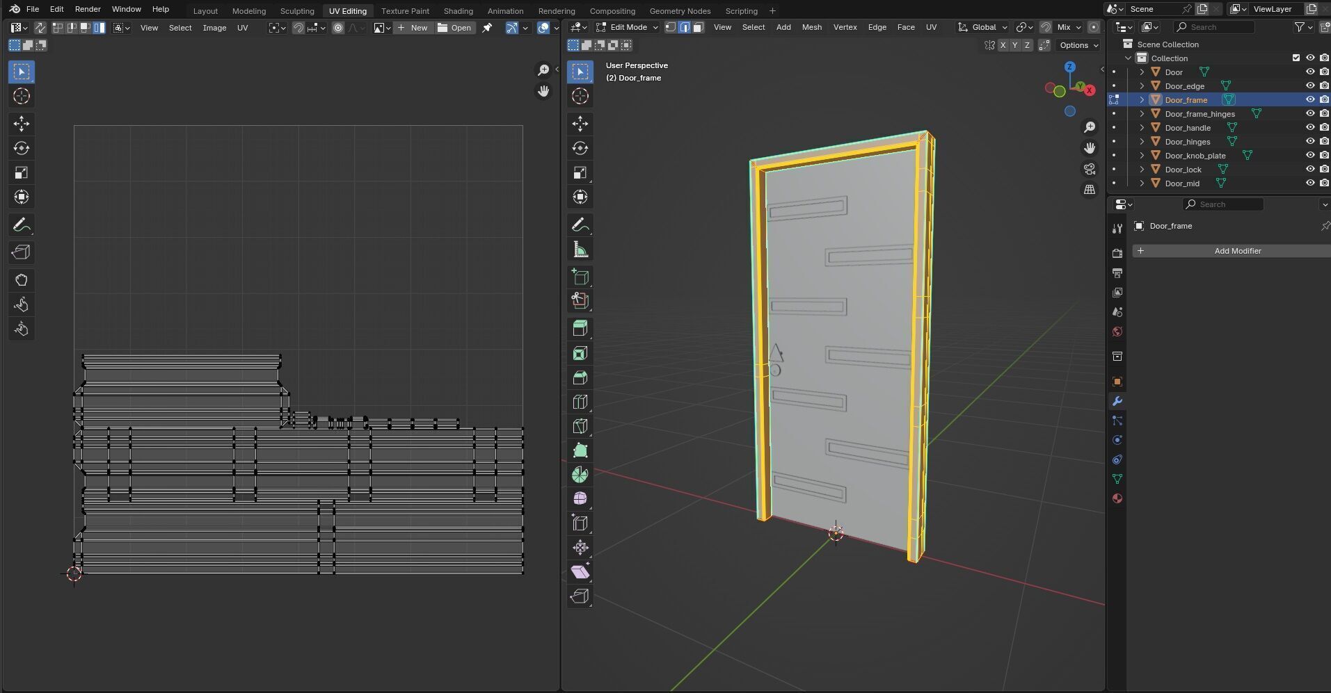 Door CG16 3D model_14