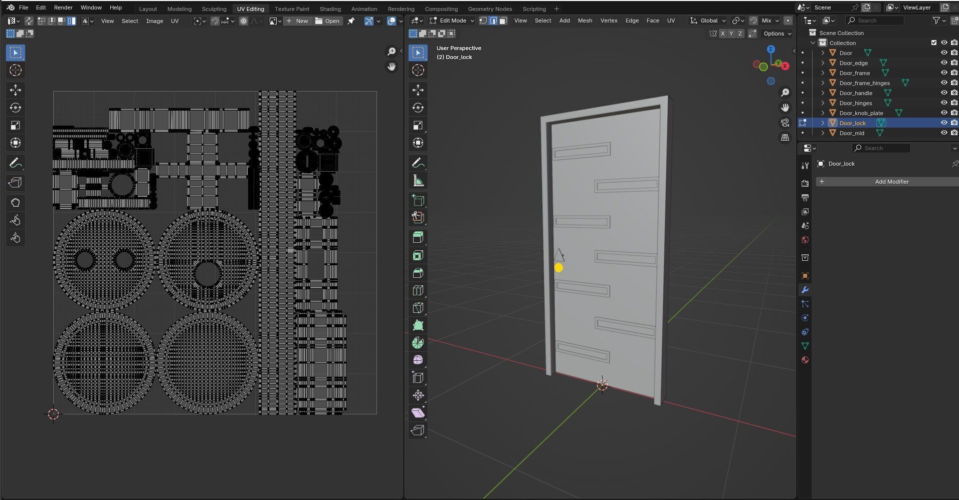 Door CG16 3D model_16