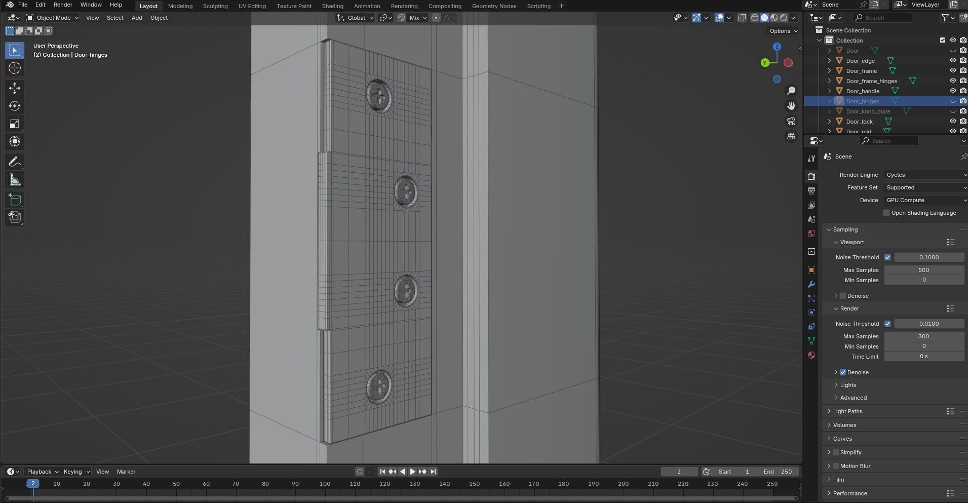 Door CG16 3D model_8