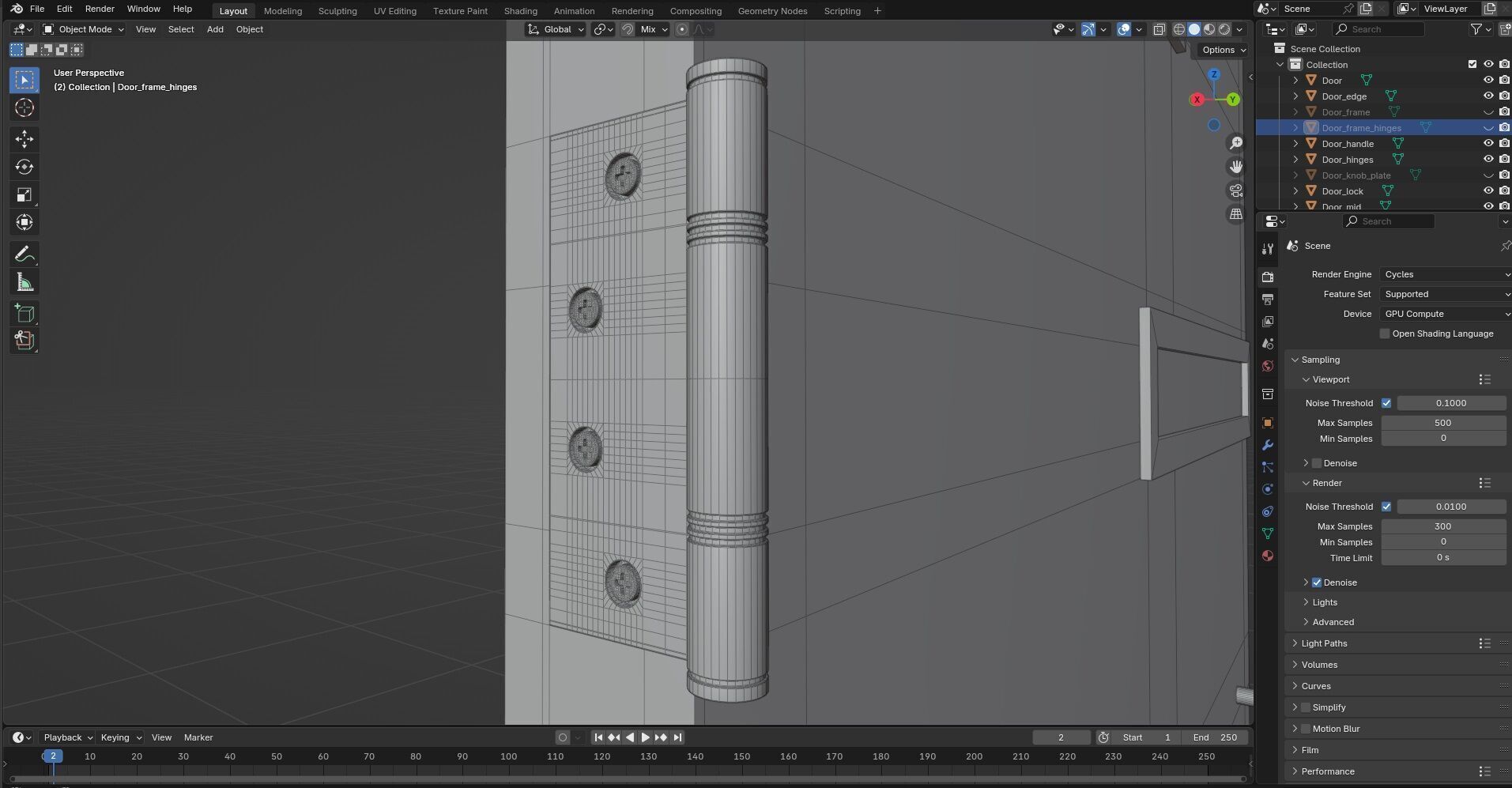 Door CG16 3D model_9
