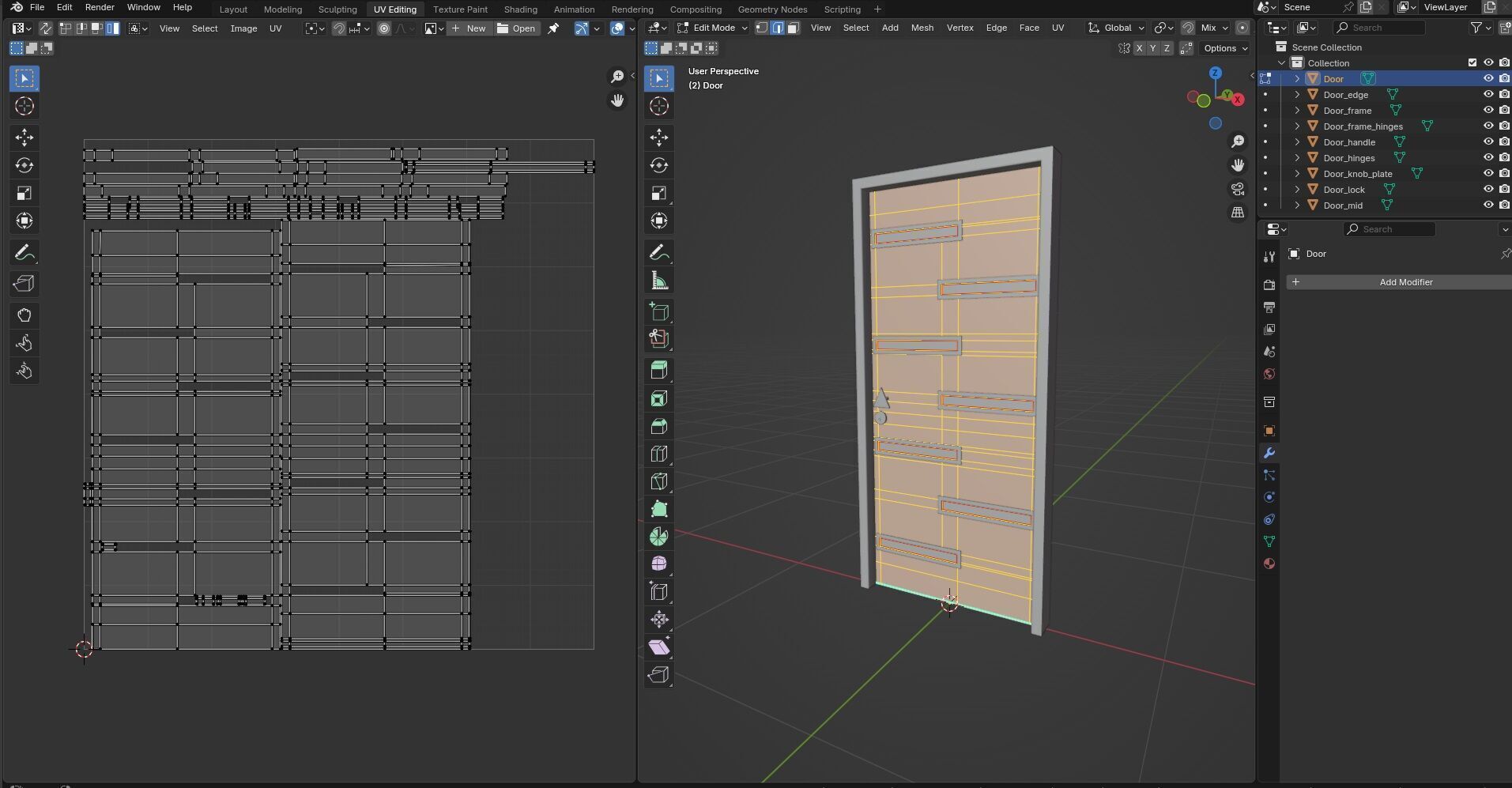 Door CG16 3D model_13