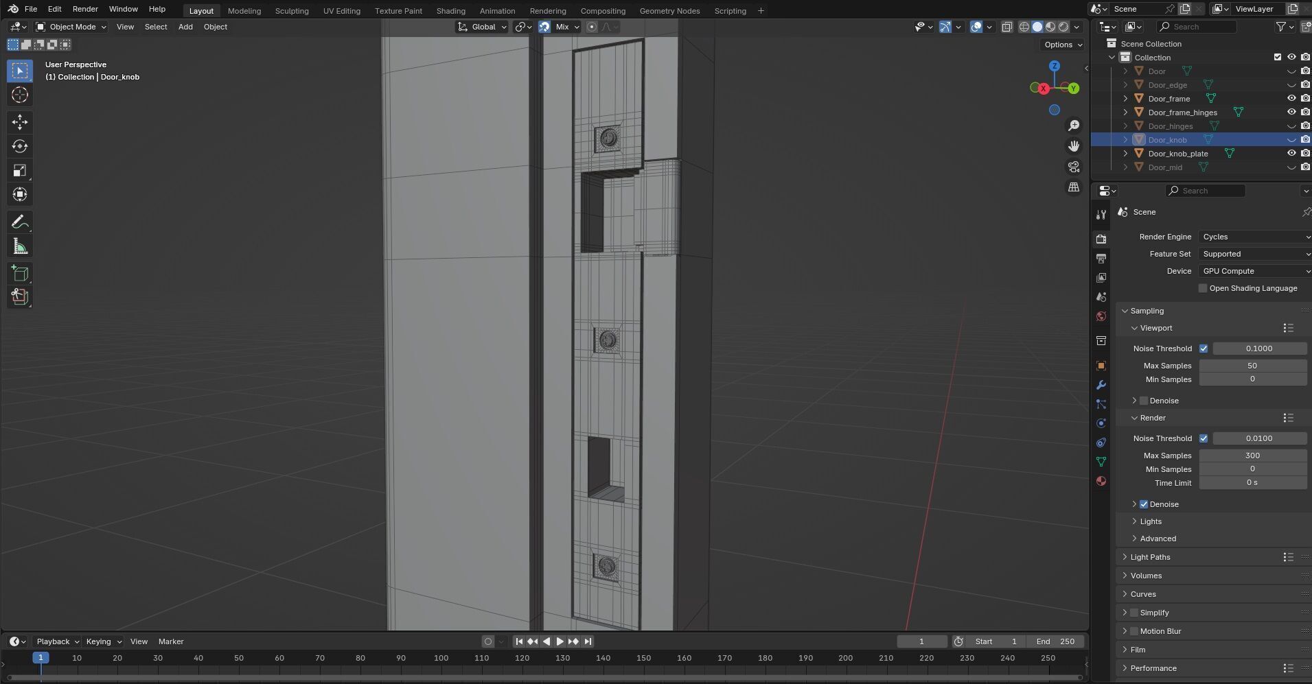 Door CG17 3D model_10