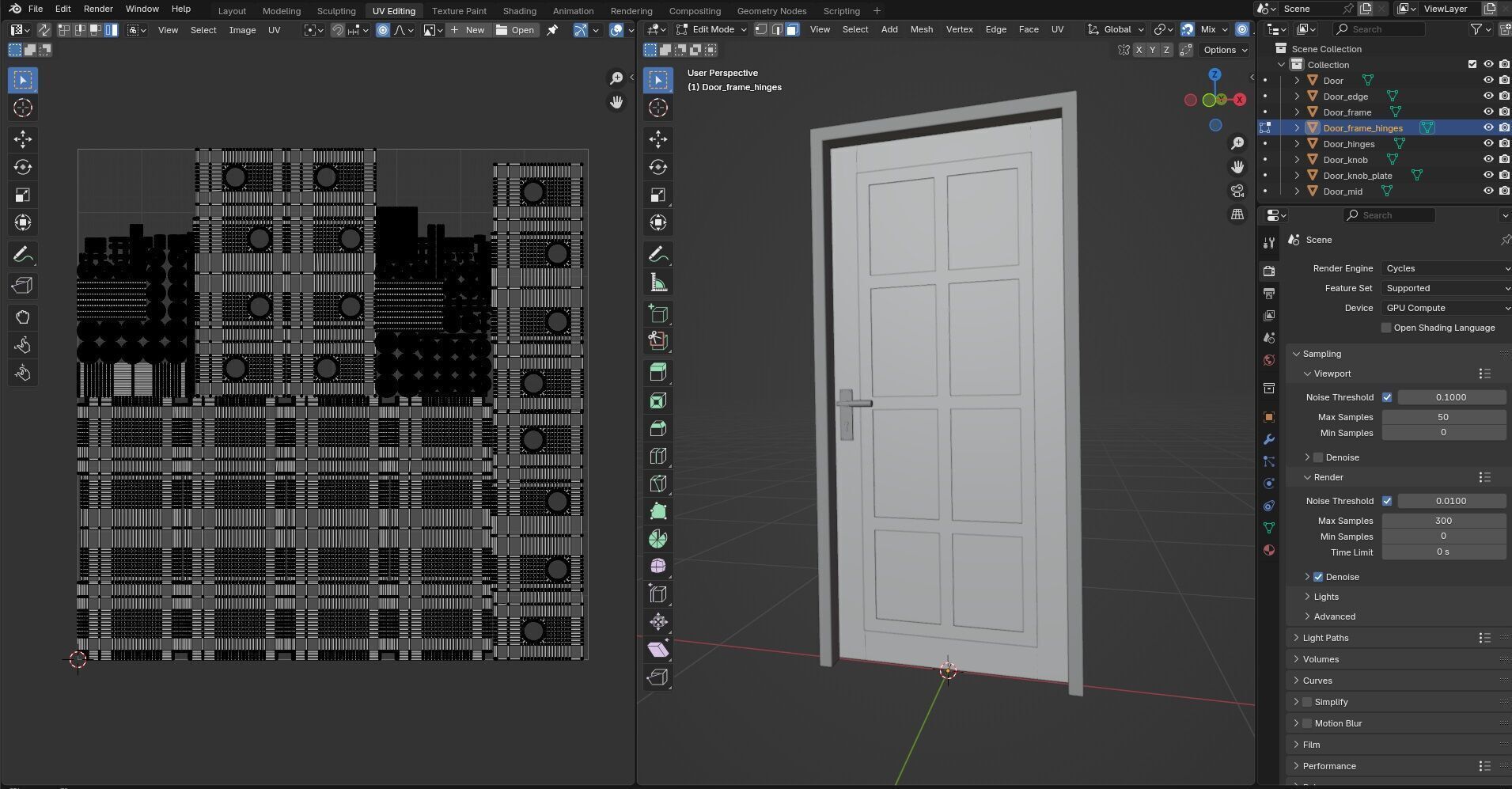 Door CG17 3D model_16
