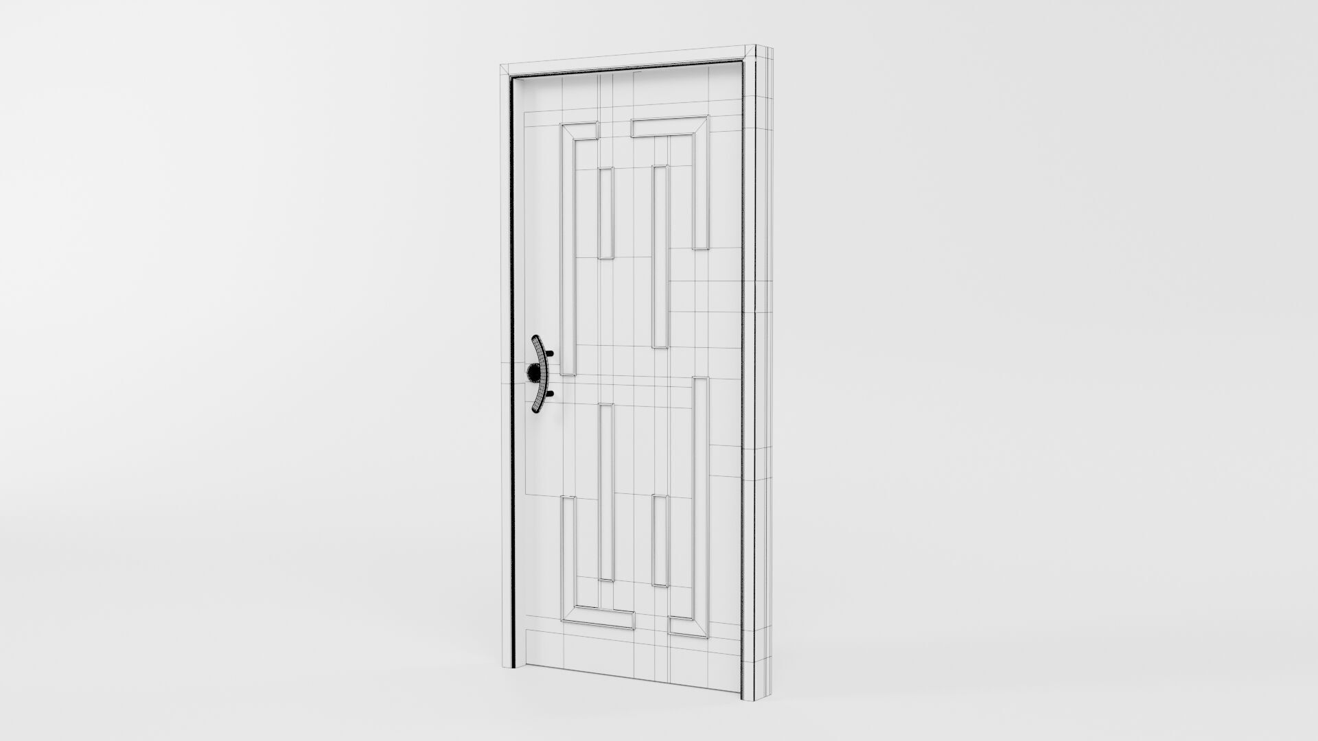 Door CG20 3D model_5