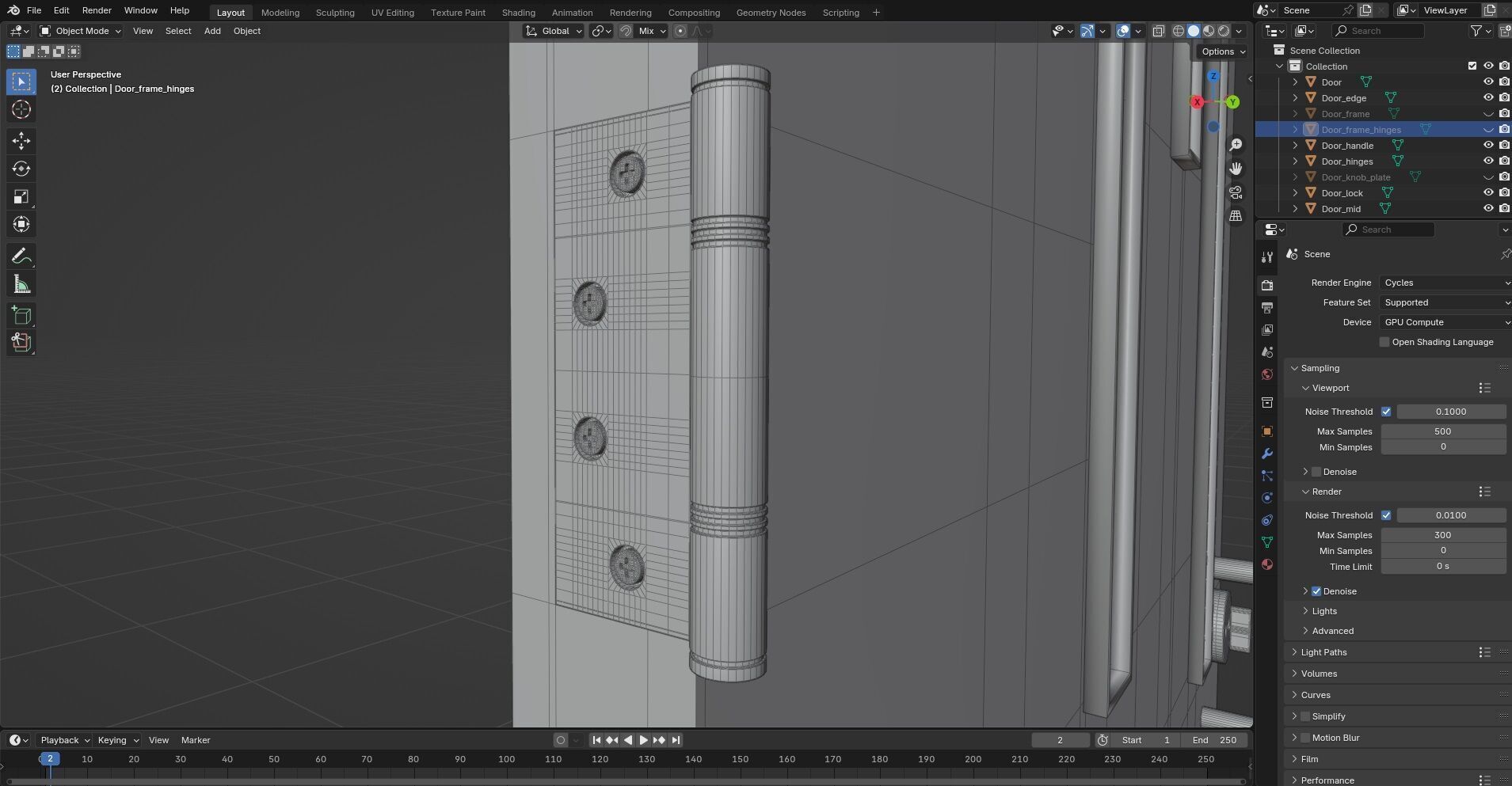 Door CG20 3D model_9