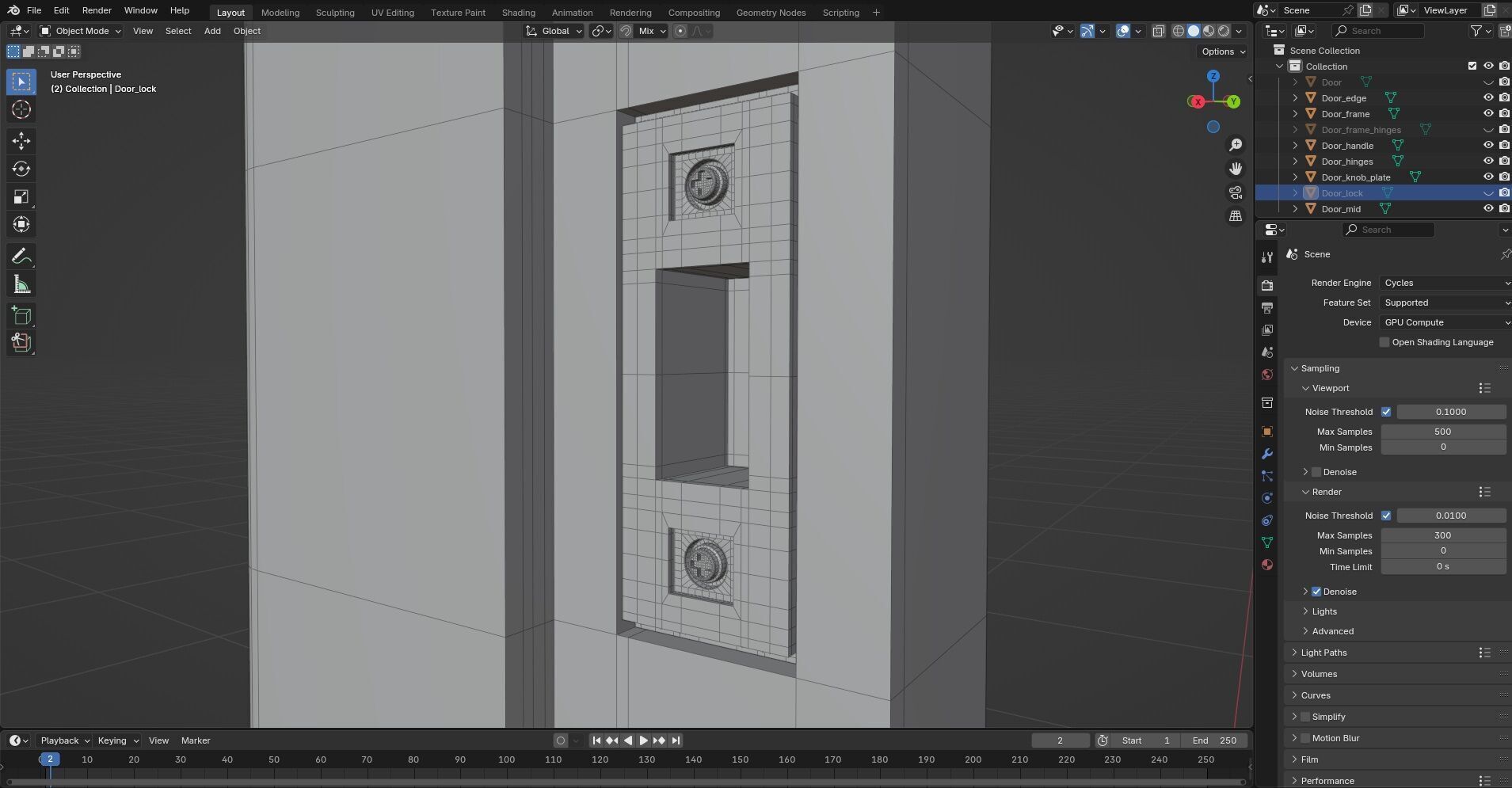 Door CG20 3D model_10