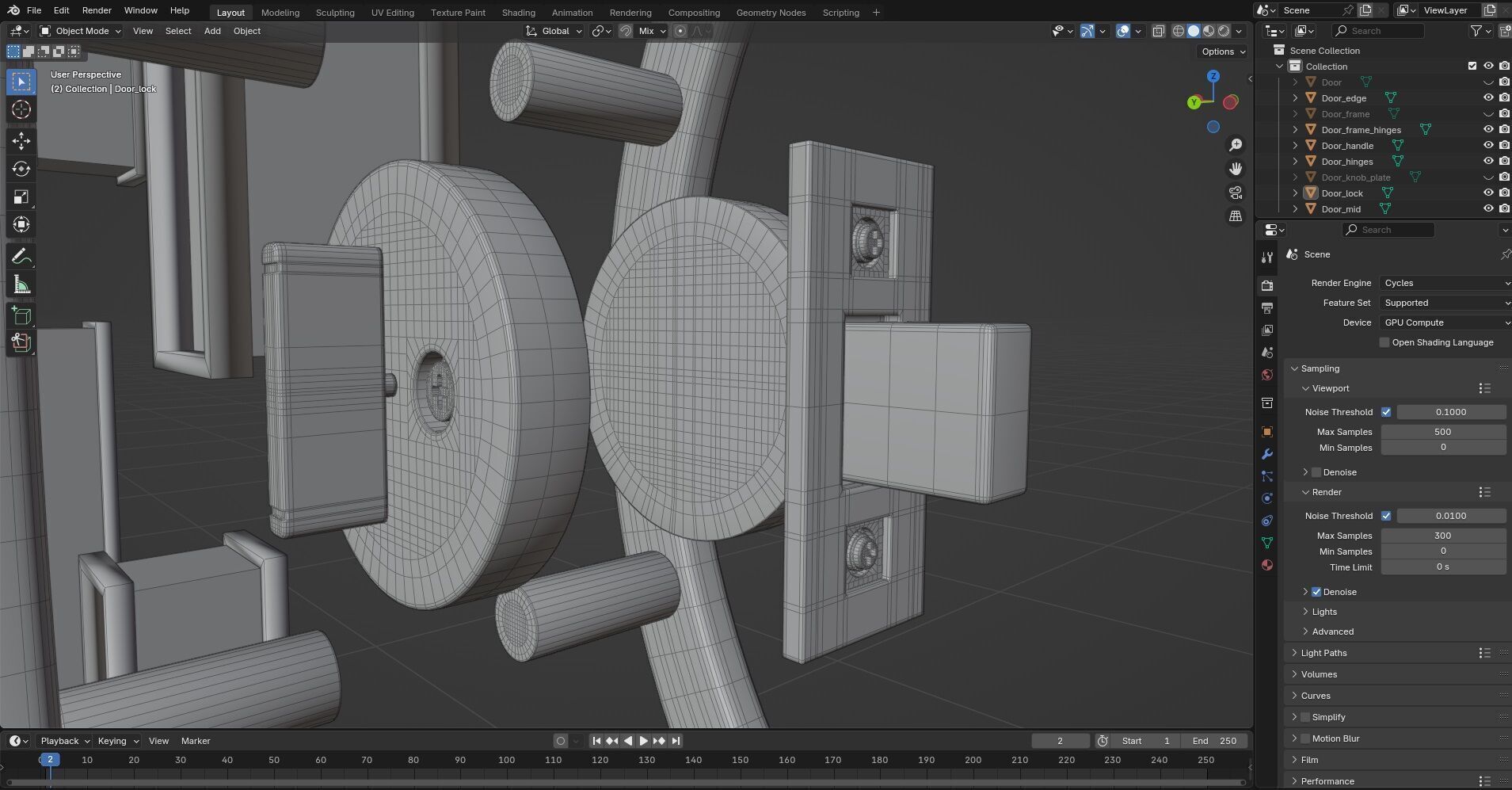 Door CG20 3D model_7