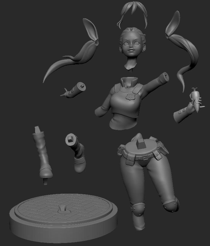 Judy Hopps Version 1 - Zootopia 3D print model_1