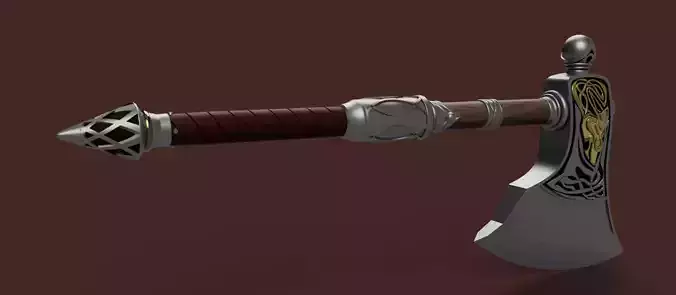 Assassins Creed Valhalla Wolf axe 3D print model