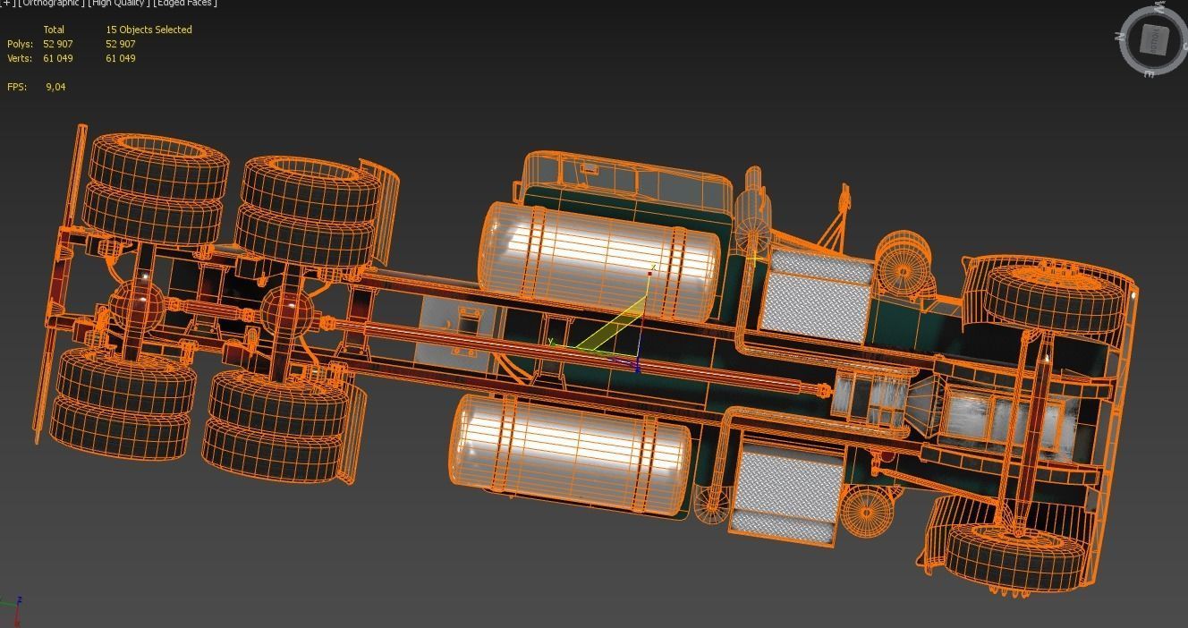 Peterbilt 359 3D model_6