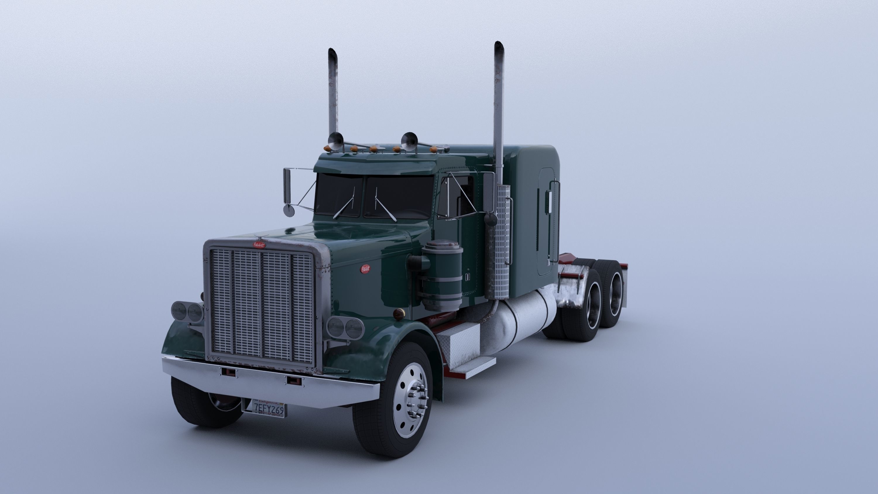 Peterbilt 359 3D model_1