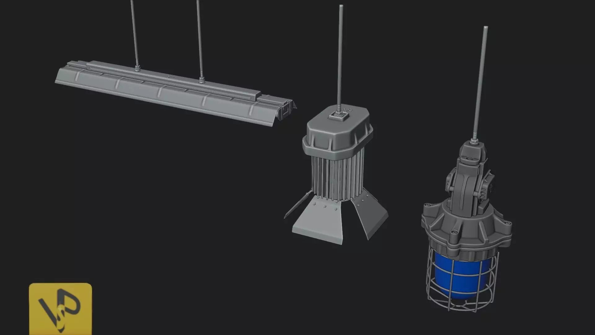 Lamp pack 3D model_0