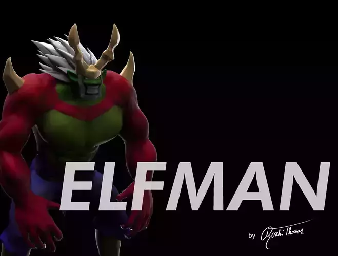 fairy tail elfman strauss anime 3d model