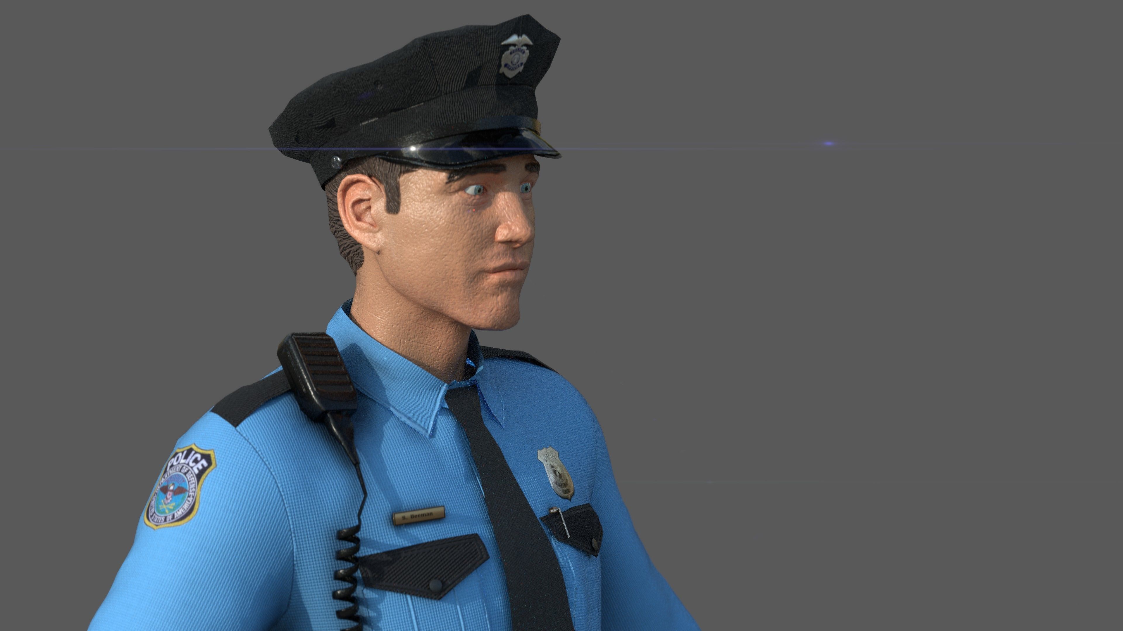 POLICE OFFICER 3D model_14