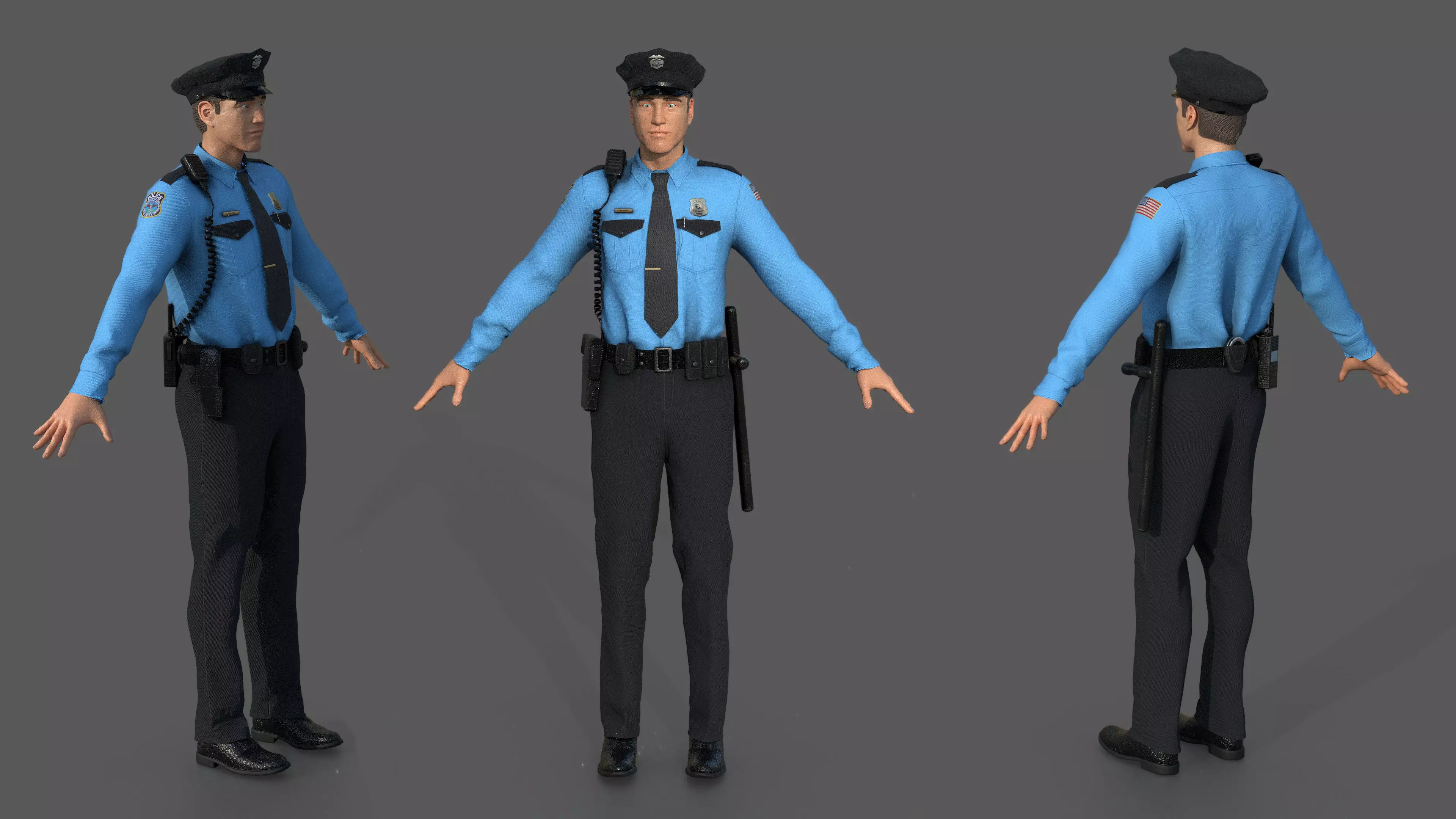POLICE OFFICER 3D model_0