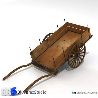 ancient chariot 3D model
