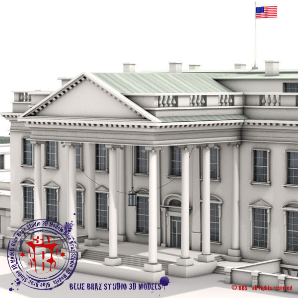White House complex 3D model_6