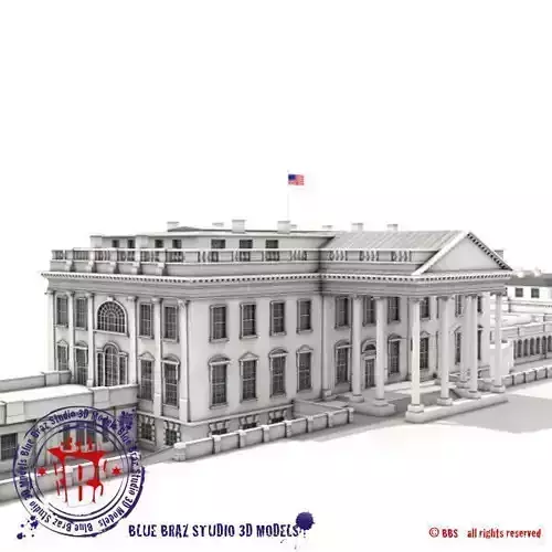 White House complex 3D model