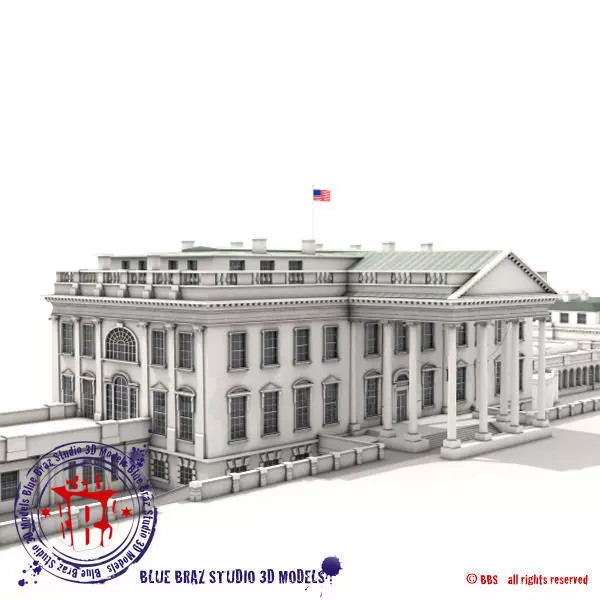 White House complex 3D model_0