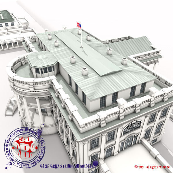 White House complex 3D model_2