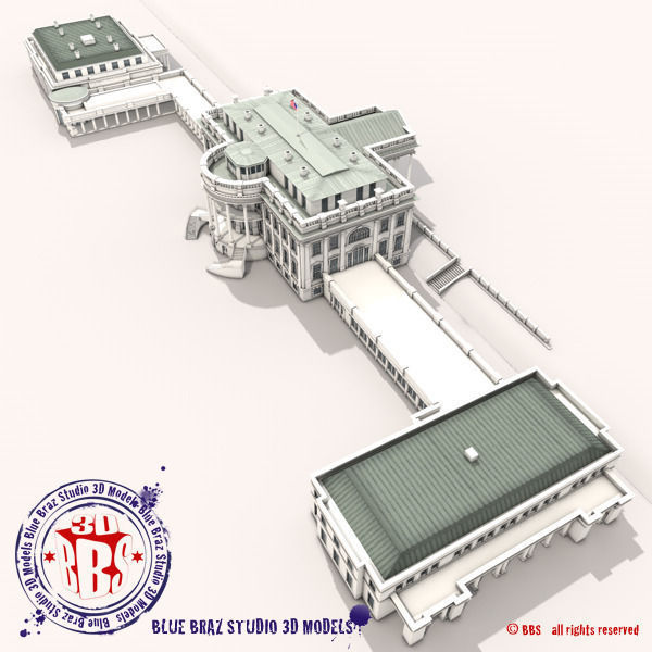 White House complex 3D model_1