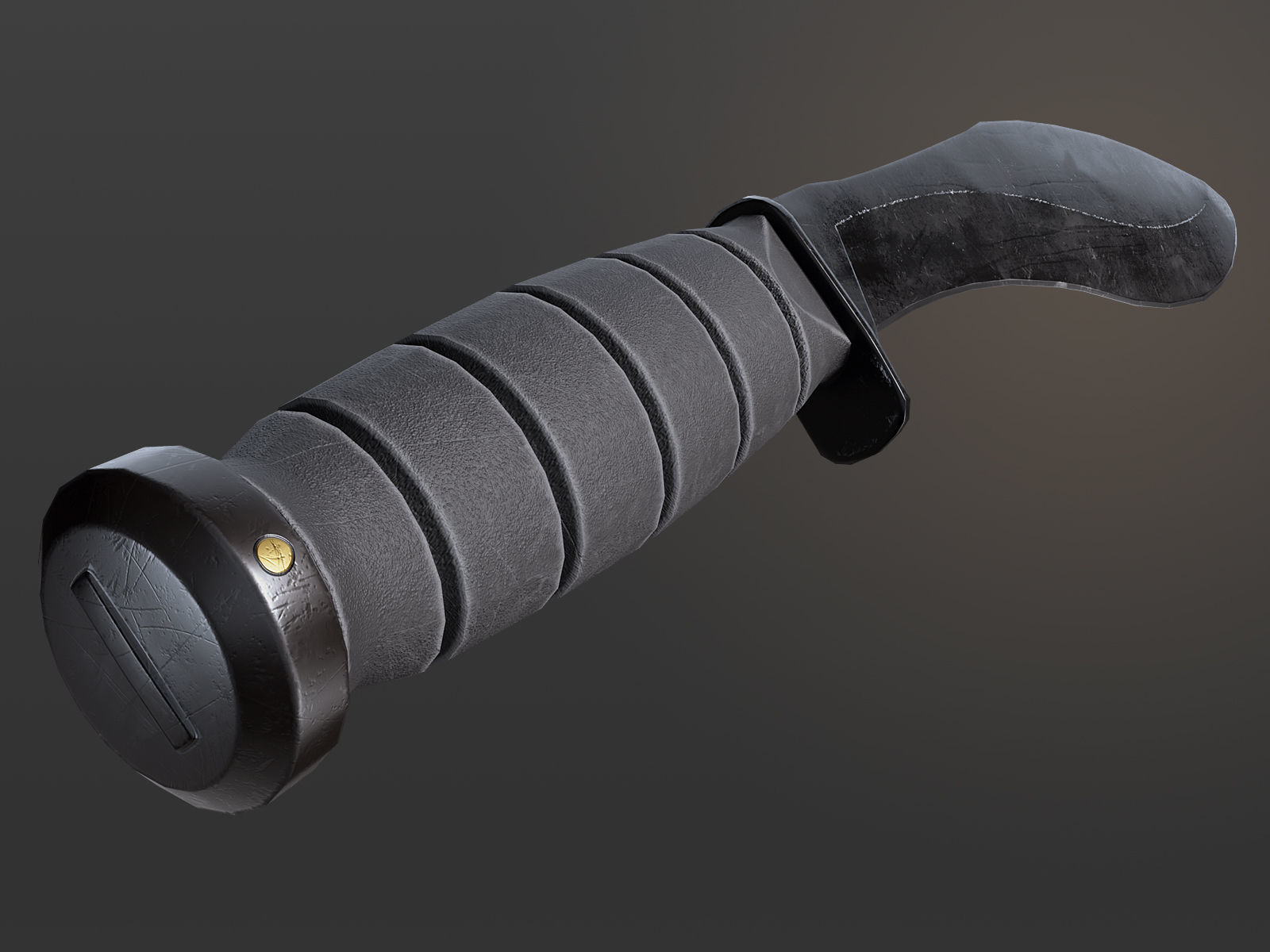 KA-BAR Combat Kukri Low-poly 3D model_5