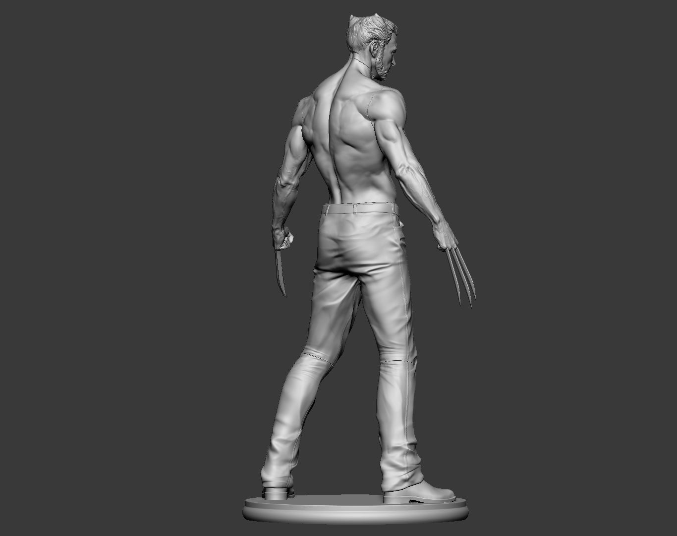 Hugh Jackman Wolverine Logan 3d print model 3D print model_18
