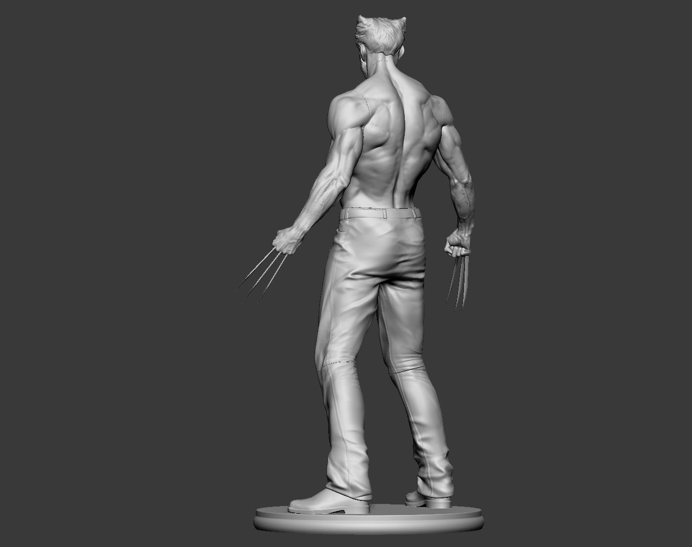 Hugh Jackman Wolverine Logan 3d print model 3D print model_14