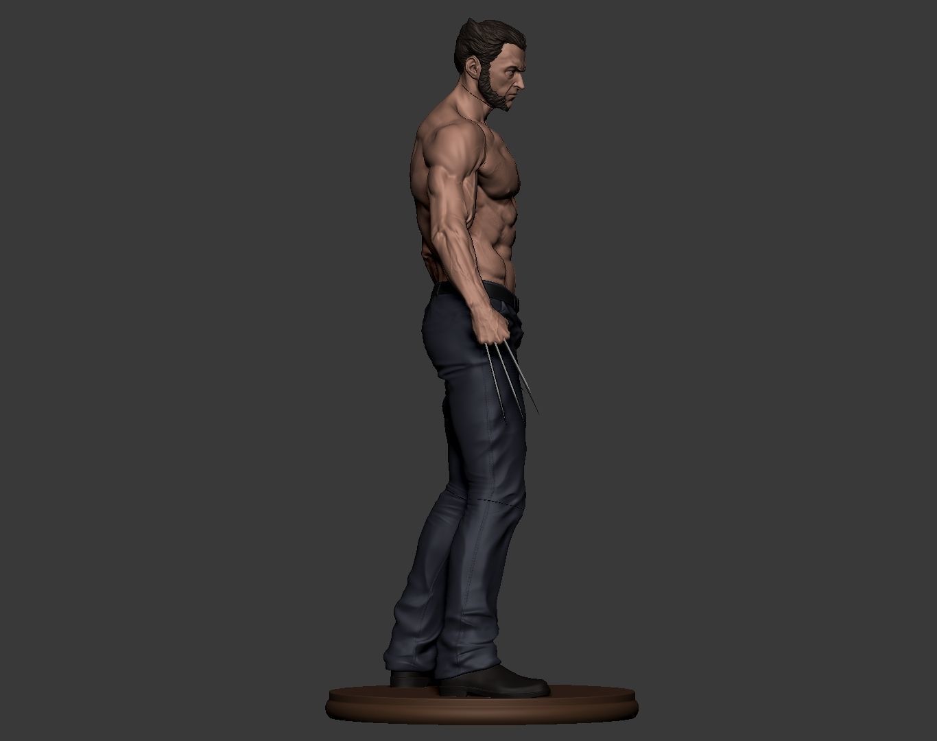 Hugh Jackman Wolverine Logan 3d print model 3D print model_19