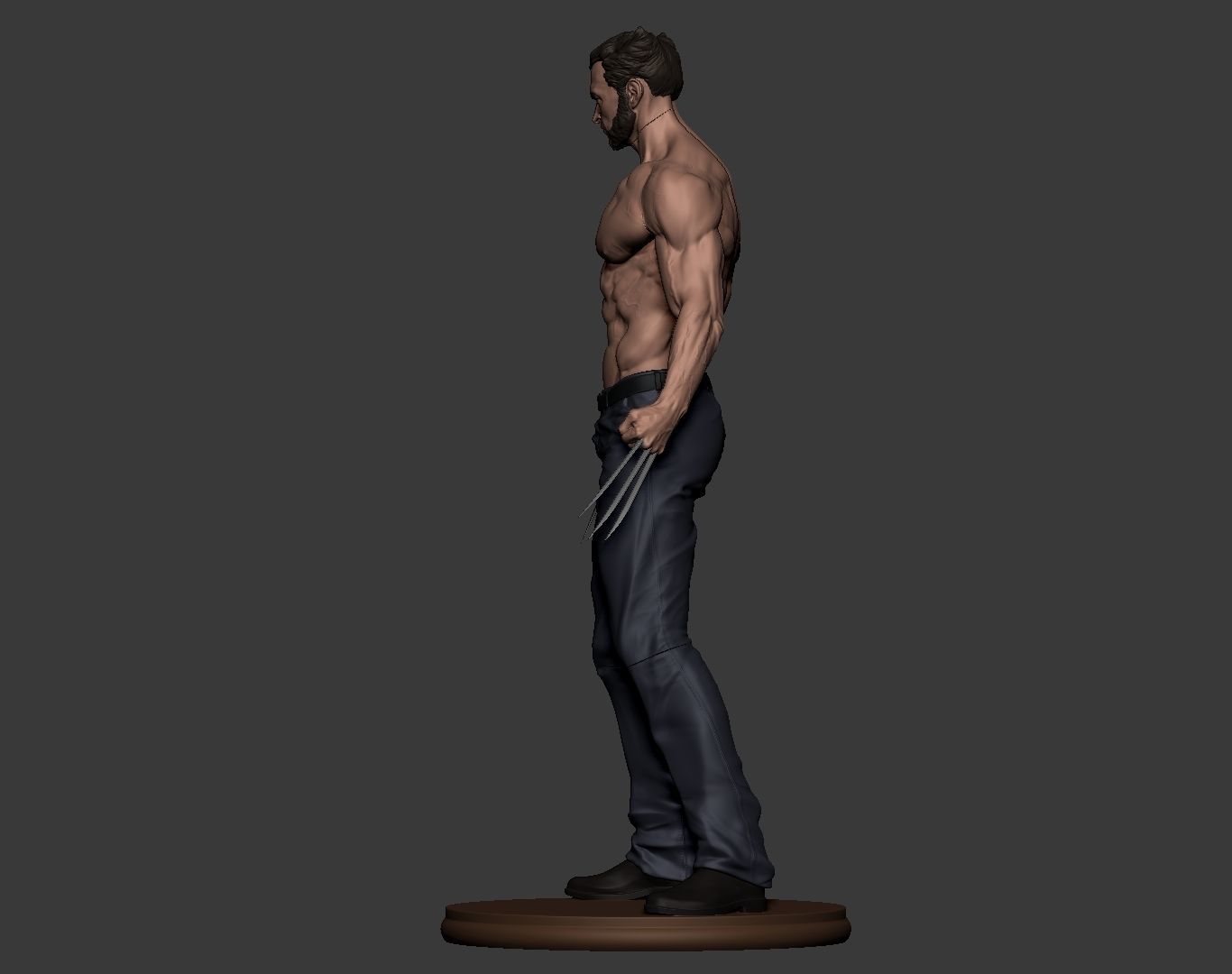 Hugh Jackman Wolverine Logan 3d print model 3D print model_11