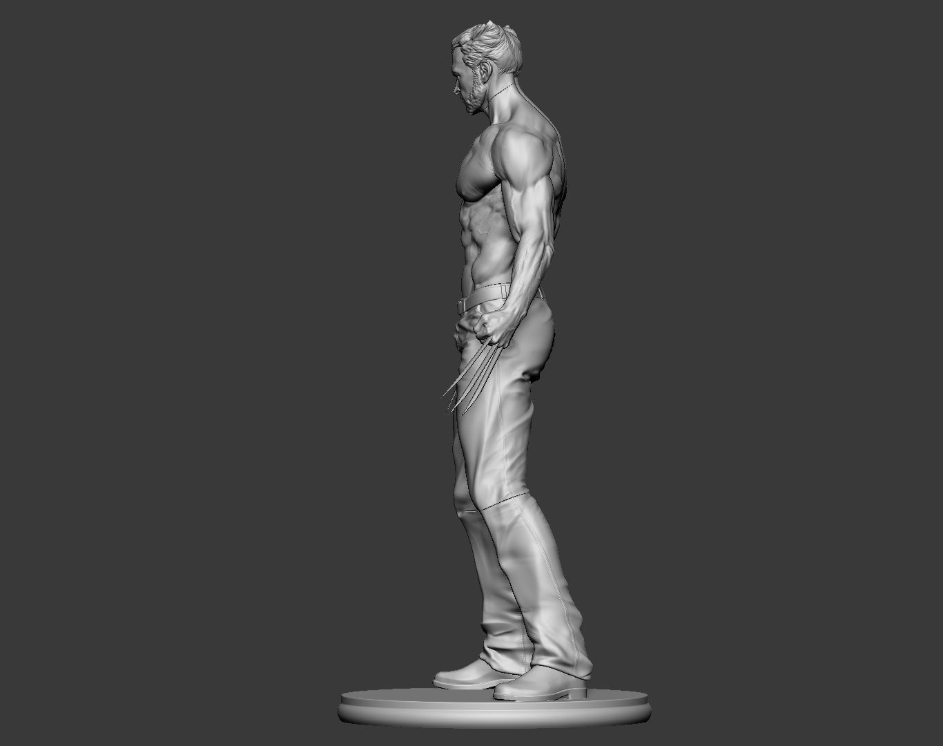 Hugh Jackman Wolverine Logan 3d print model 3D print model_12