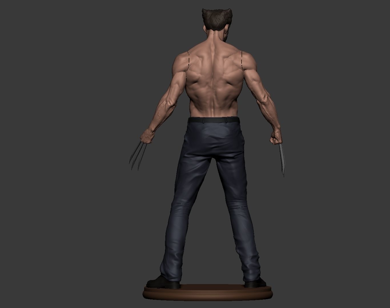Hugh Jackman Wolverine Logan 3d print model 3D print model_15