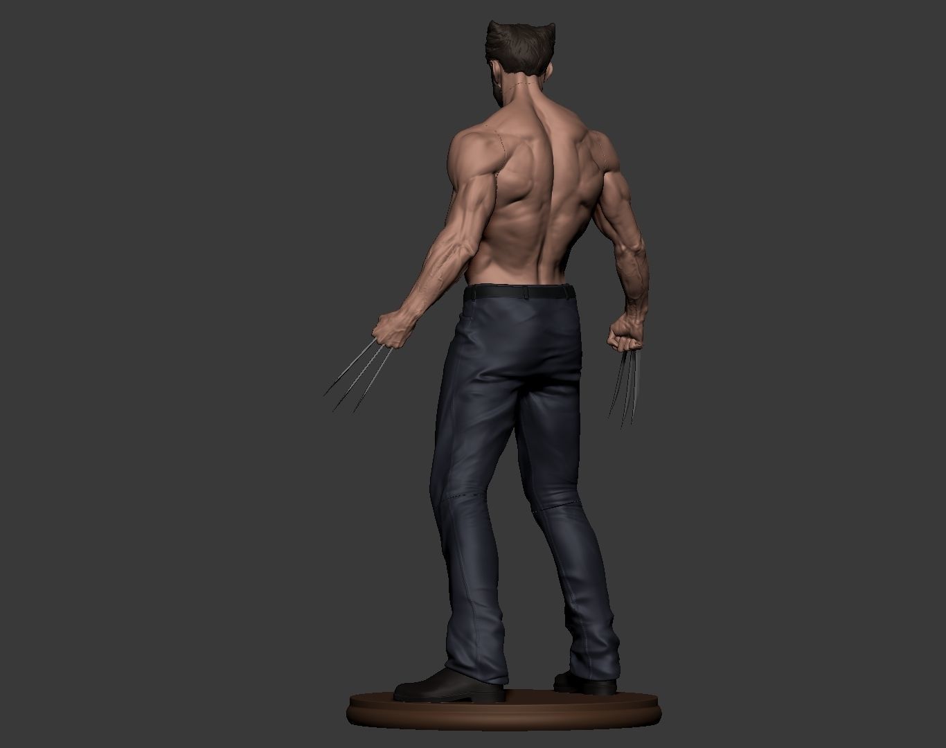 Hugh Jackman Wolverine Logan 3d print model 3D print model_13