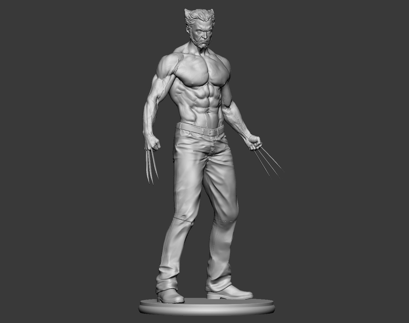 Hugh Jackman Wolverine Logan 3d print model 3D print model_22