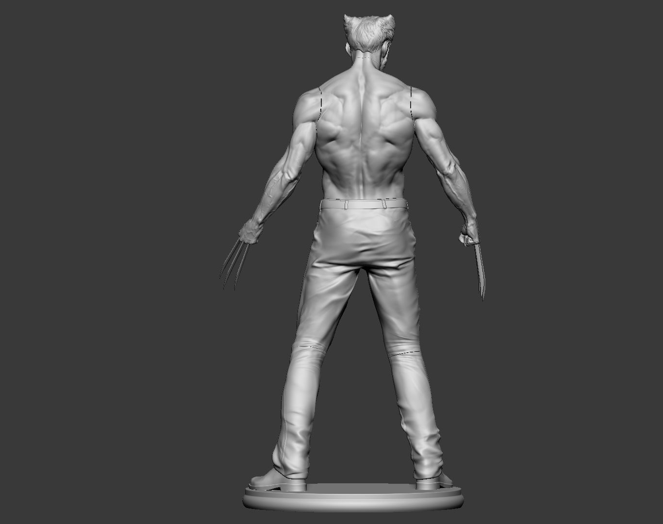 Hugh Jackman Wolverine Logan 3d print model 3D print model_16