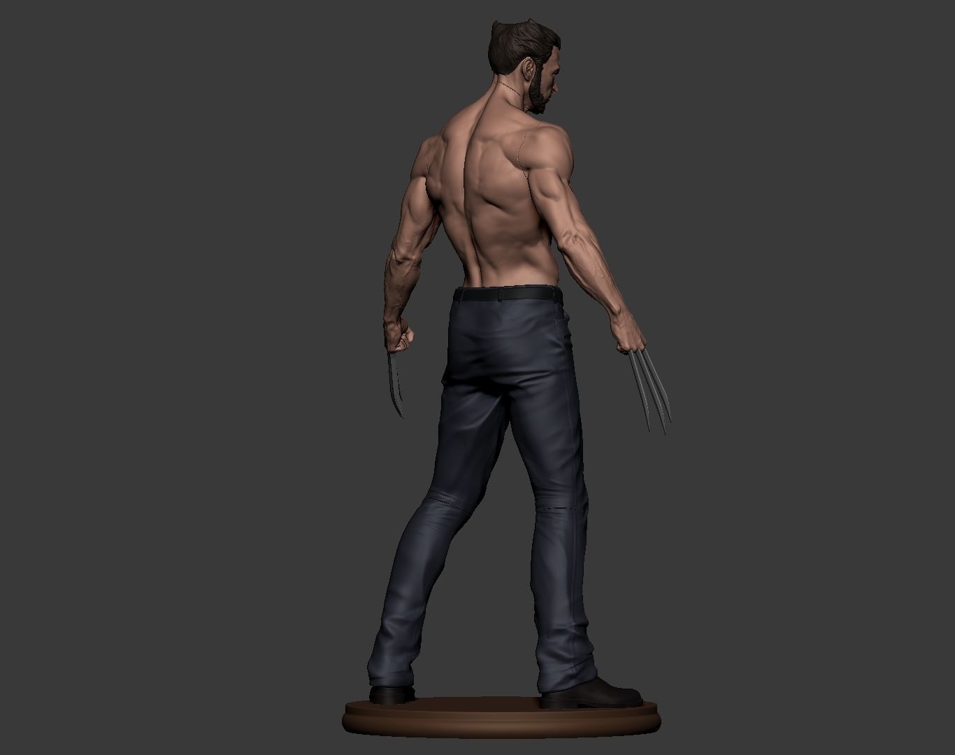 Hugh Jackman Wolverine Logan 3d print model 3D print model_17