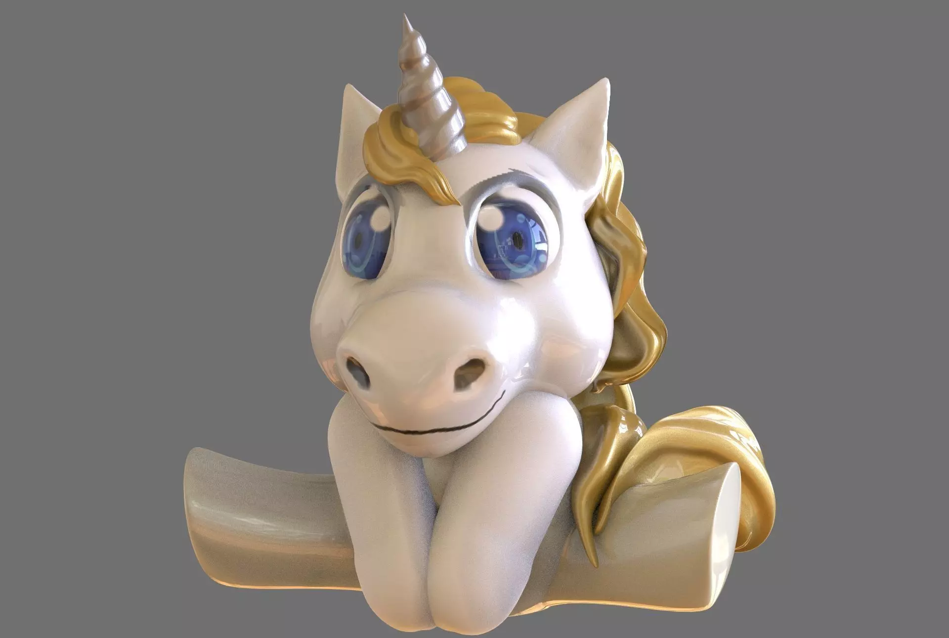 Baby Unicorn 3D print model_0