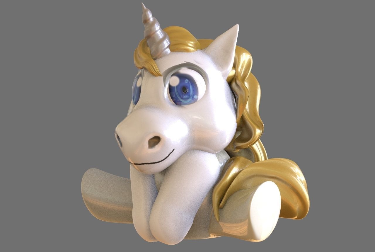 Baby Unicorn 3D print model_1