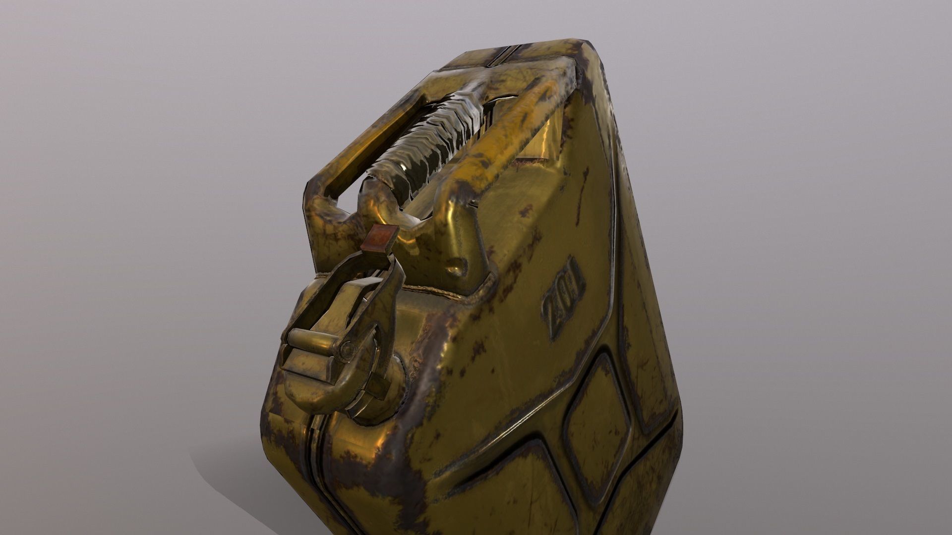 Military Jerry Can Low-poly 3D model_7