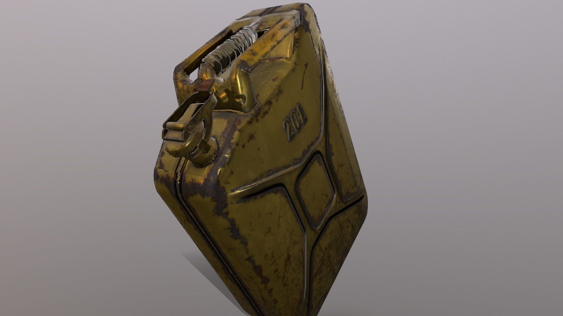 Military Jerry Can Low-poly 3D model_6